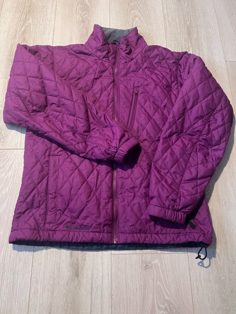 Columbia Women's Plum and Navy Quilted Jacket